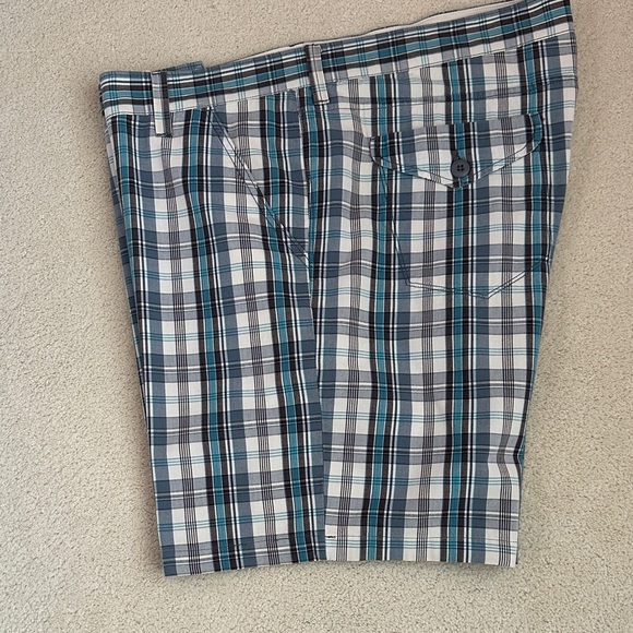 Levi's Other - Levi's Men's Plaid Shorts - Blue, Gray, and White